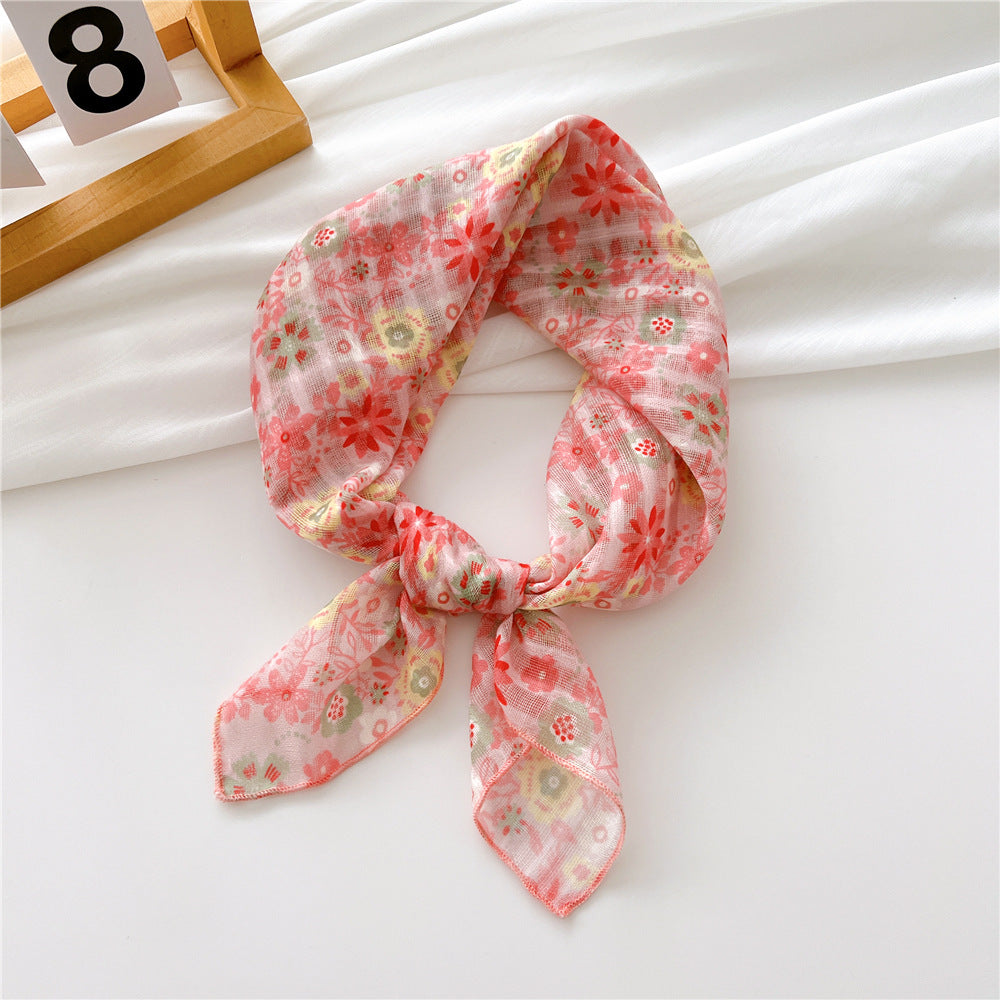 Women's Towel Silk Artistic Fashionable Elegant Hair Scarfs