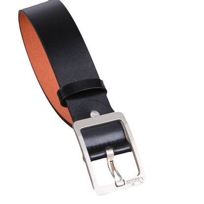 Men's Green Wide Korean Style Business Casual Belts