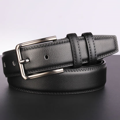 Men's Leather Pin Buckle Cowhide Casual Belts