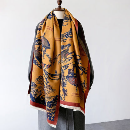 Warm Fashion Elegant Air-conditioned Room Shawl Scarfs