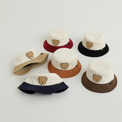 Children's Hat Thin Bucket Korean Letter Boy Kids' Headwear