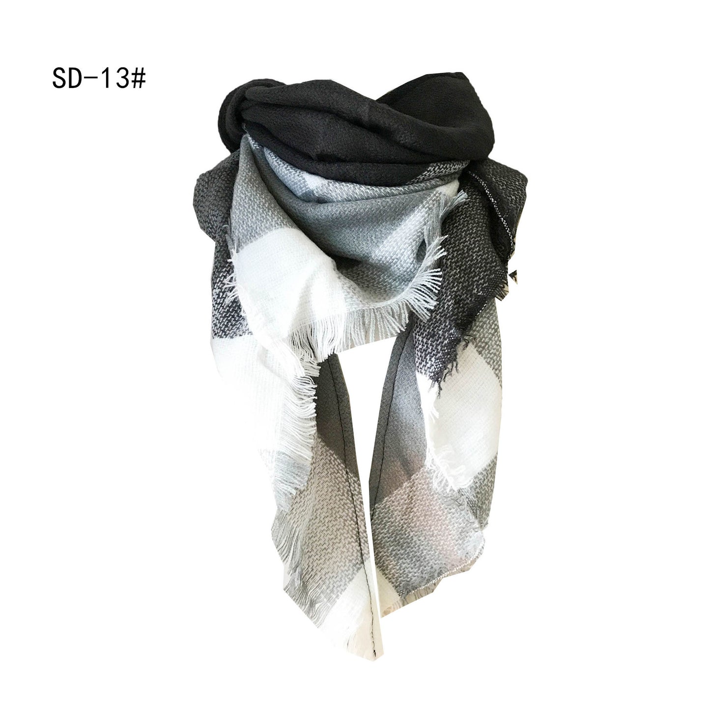 Women's Double-sided Square Triangular Binder Neck Warmer Scarfs