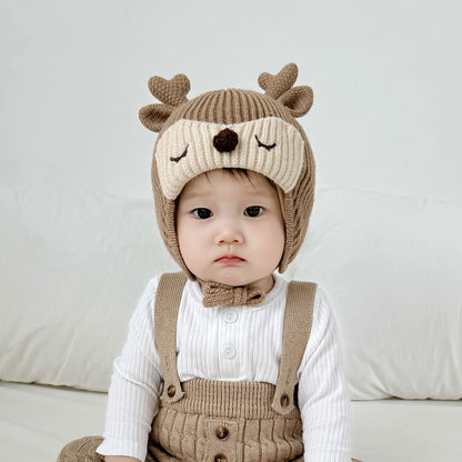 Hat Boys Cute Deer Horn Warm Kids' Headwear