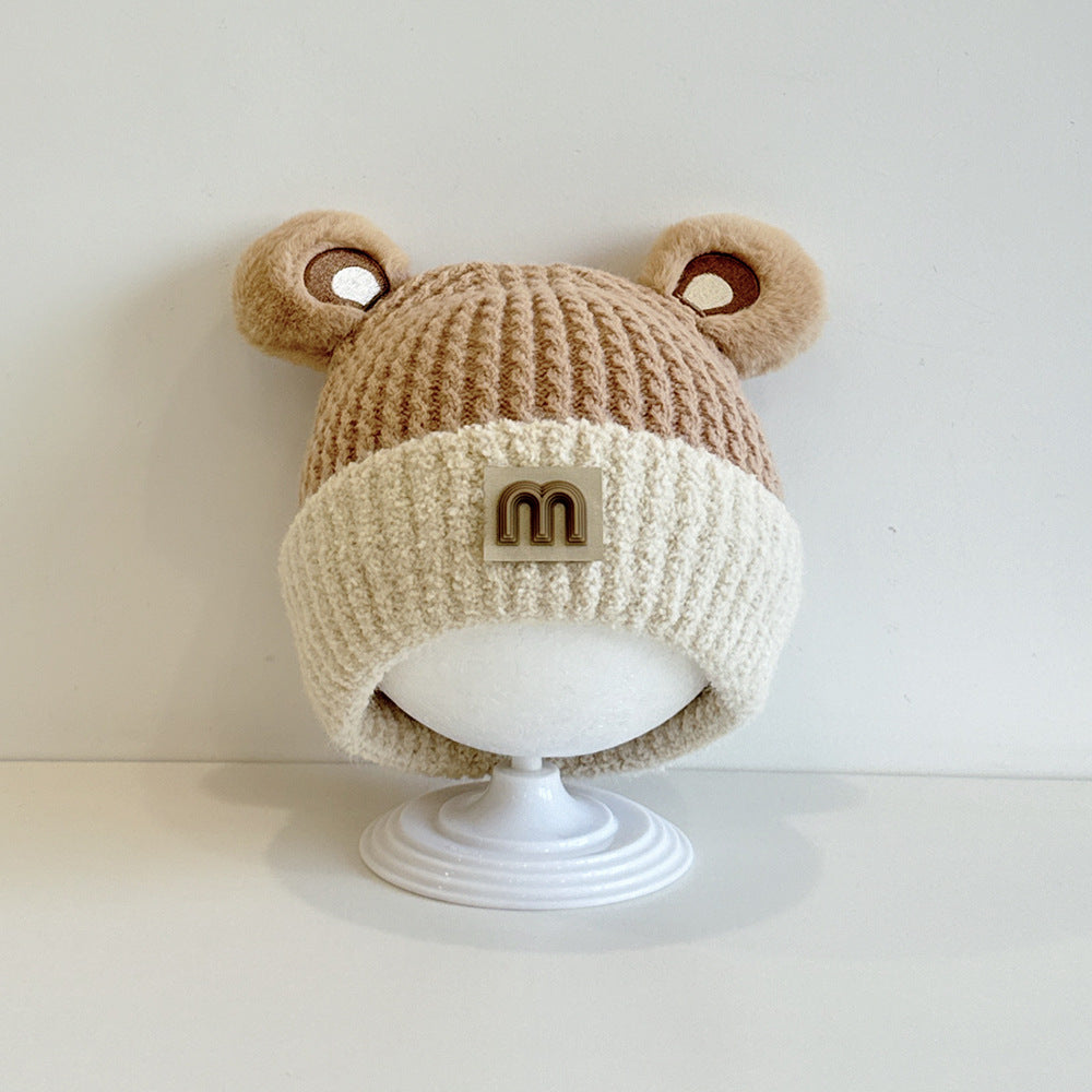 Hat Cute Boys Knitted Sleeve Infant Kids' Headwear