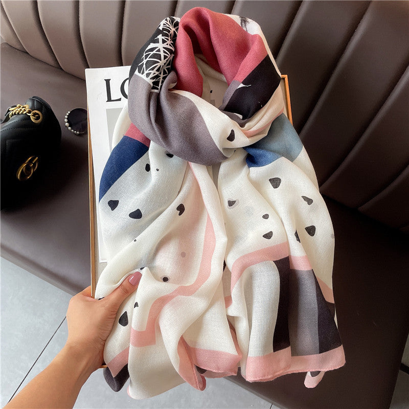 Women's Autumn Shawl Outer Match Fashion Cotton Linen Scarfs