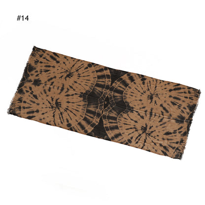 Color Thin Breathable Handmade Ethnic Style Scarfs