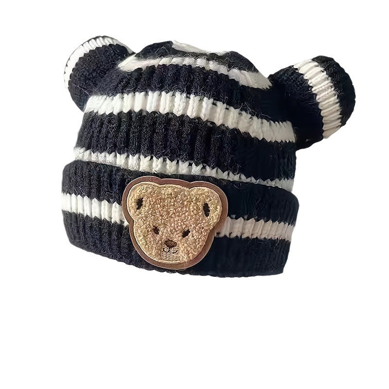 Thickening Warm Wool Boy Knitted Sleeve Kids' Headwear