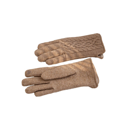 Women's Wool British Retro Twist Thickened Winter Gloves