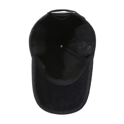 Men's Hat Thickened Earflaps Warm Peaked Outdoor Hats & Caps