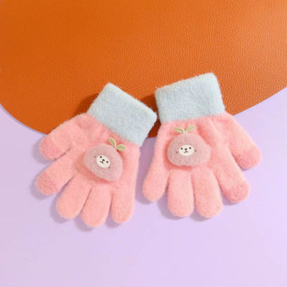 Children's Cartoon Winter To Years Old Cute Infant Gloves