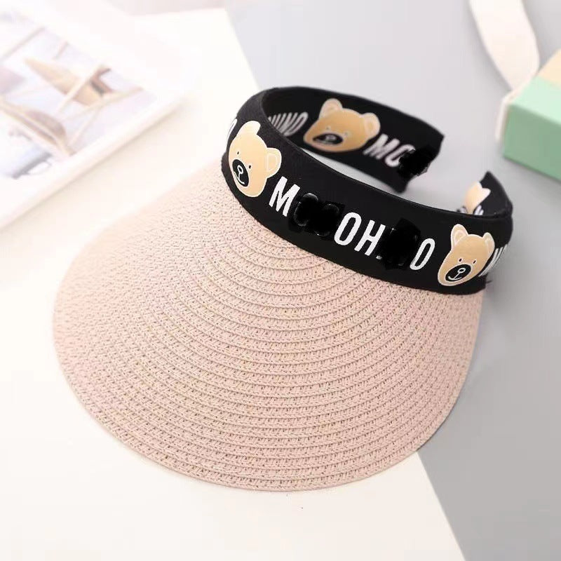 Children's Sunhat Summer Sun Protection Hat Cartoon Topless Kids' Headwear