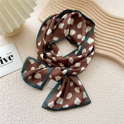 Women's Style Four Narrow Hair Band Tie Bag Temperament Scarfs