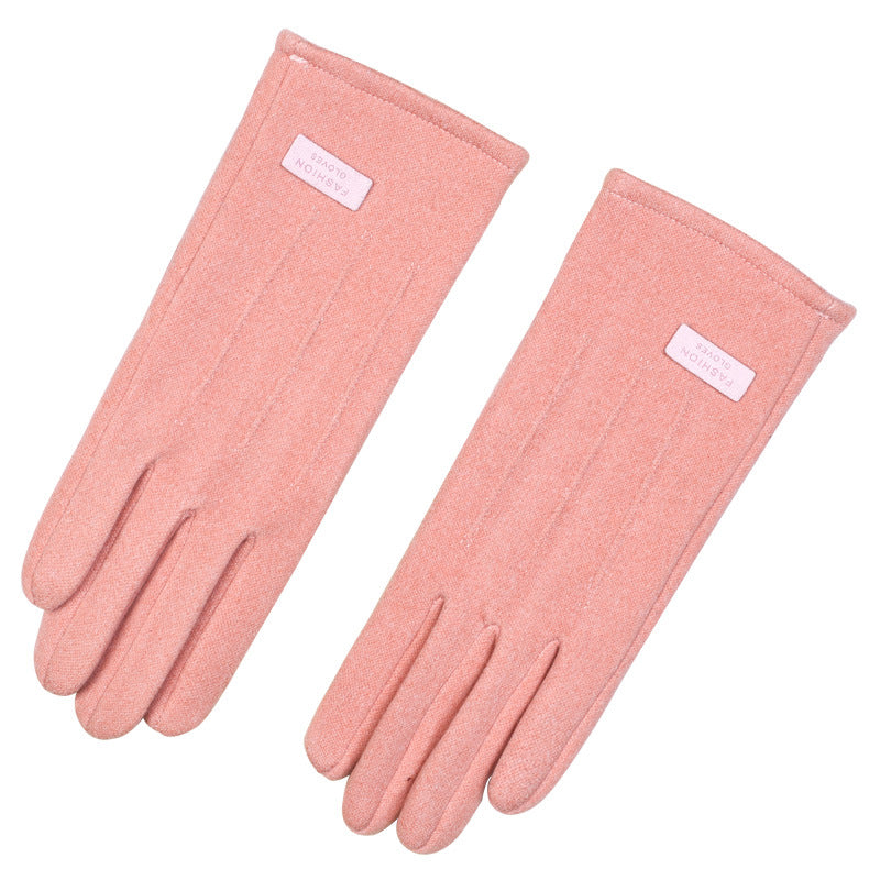 Women's & Men's Fashion Outdoor Riding Fleece-lined Thickened Cold Gloves