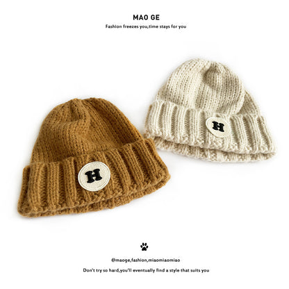 Brother Knitted Hat Warm Wool Boys Kids' Headwear