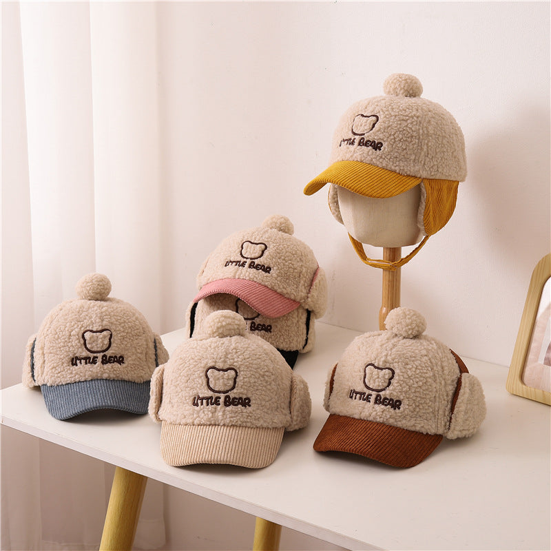 Children's Warm Thickened Peaked Korean Style Little Kids' Headwear