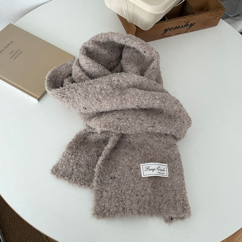 Homemade Korean Romantic Trendy Knitted With Wool Scarfs