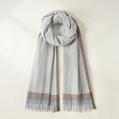 Women's Artificial Cashmere Sweet Mid-length For Fringe Scarfs