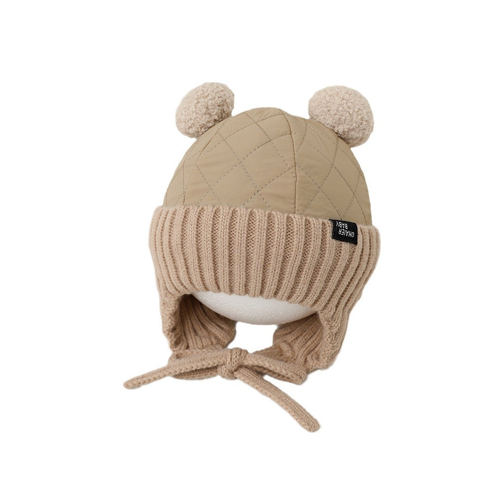 Children's Hat Ear Protection Boys Knitted Cute Kids' Headwear