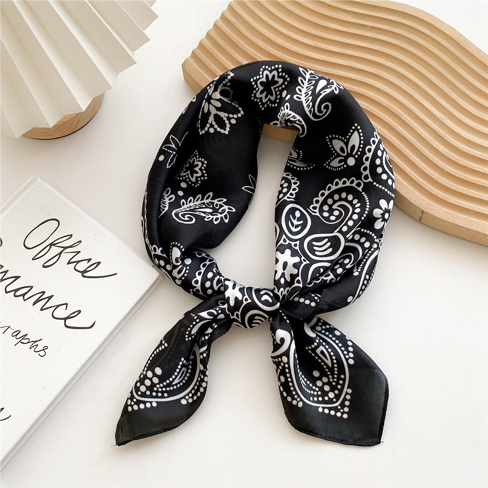 Women's Kerchief Thin Western Style Hair Band Decorative Scarfs