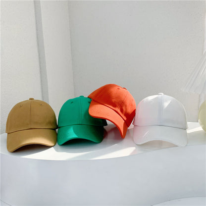 Children's Solid Color Baseball Female Summer Wind Kids' Headwear