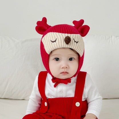 Hat Boys Cute Deer Horn Warm Kids' Headwear