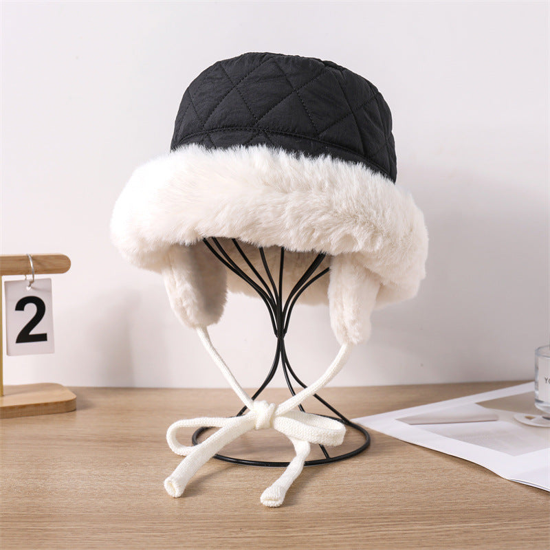 Women's Plush Warm Earflaps Northeast Cold Proof Hats & Caps