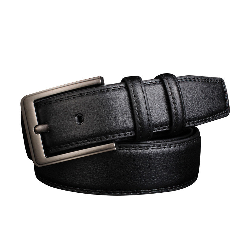 Men's Leather Pin Buckle Cowhide Casual Belts