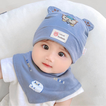 Hat Boy Sleeve Beanie Years Old Kids' Headwear