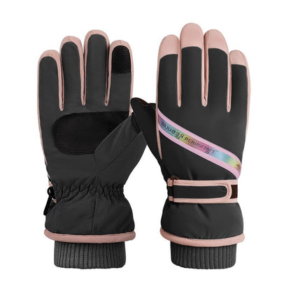 Women's & Men's Ski Windproof Waterproof Fleece-lined Warm Keeping Gloves