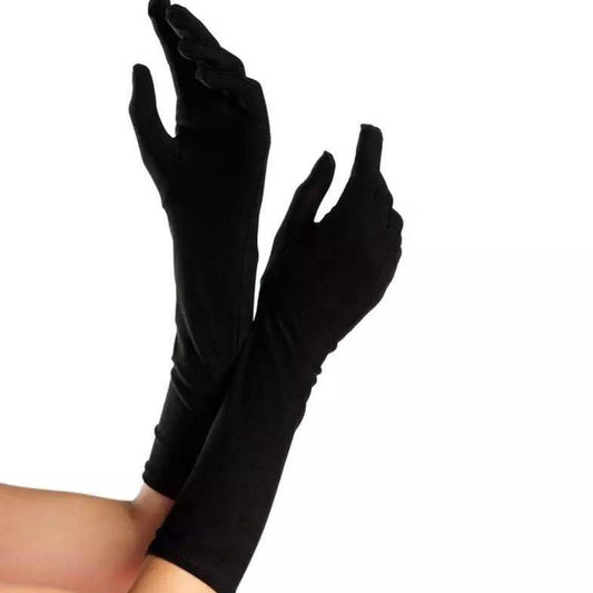 Satin Wedding Evening Dress Banquet Performance Gloves