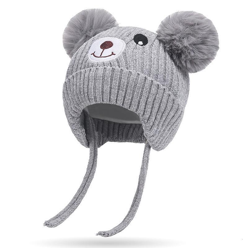 Warm Ear Protection Fleece-lined Woolen Hat Kids' Headwear