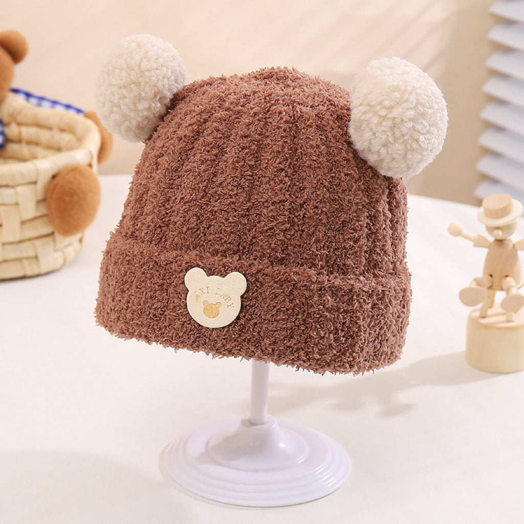 Cute Cat Ears Keep Warm Knitted Hat Boys Kids' Headwear