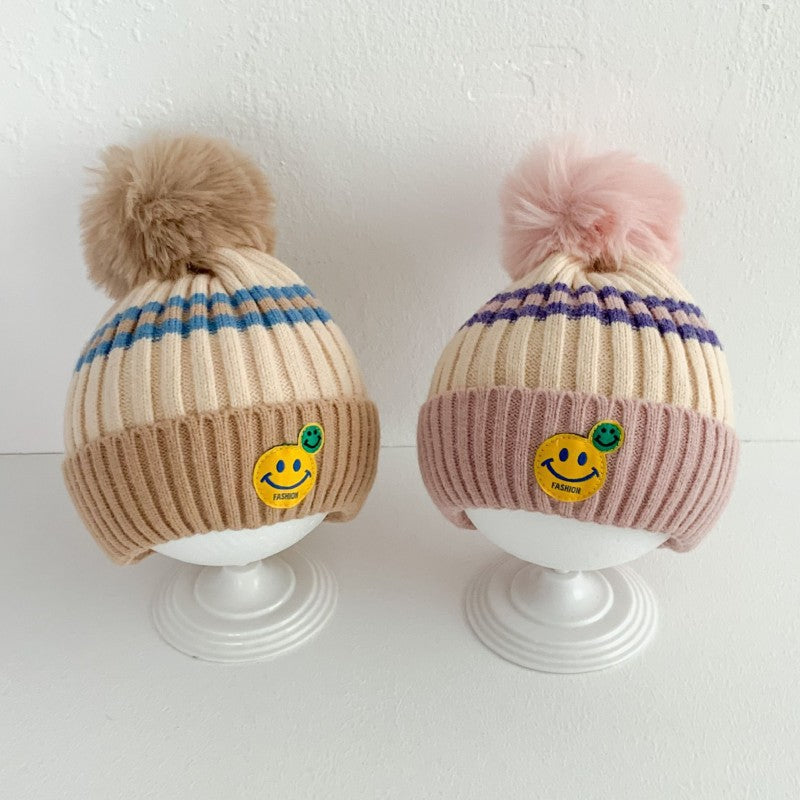 Hat Winter Cute Woolen Earflaps Boys Kids' Headwear