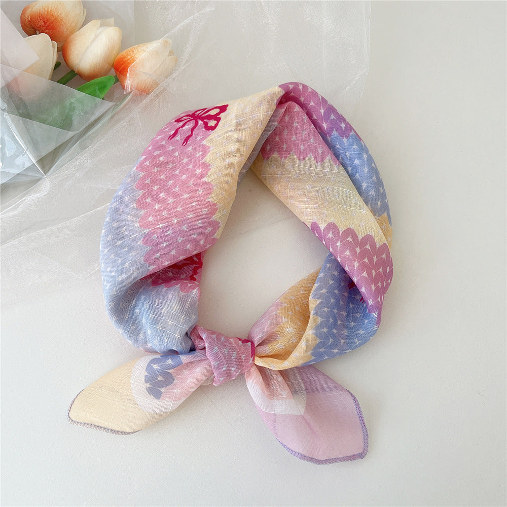 Women's Towel Silk Western Style Fashion Decorative Scarfs