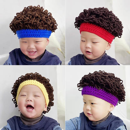 Hat Boys Wig Curly Hair Afro Kids' Headwear