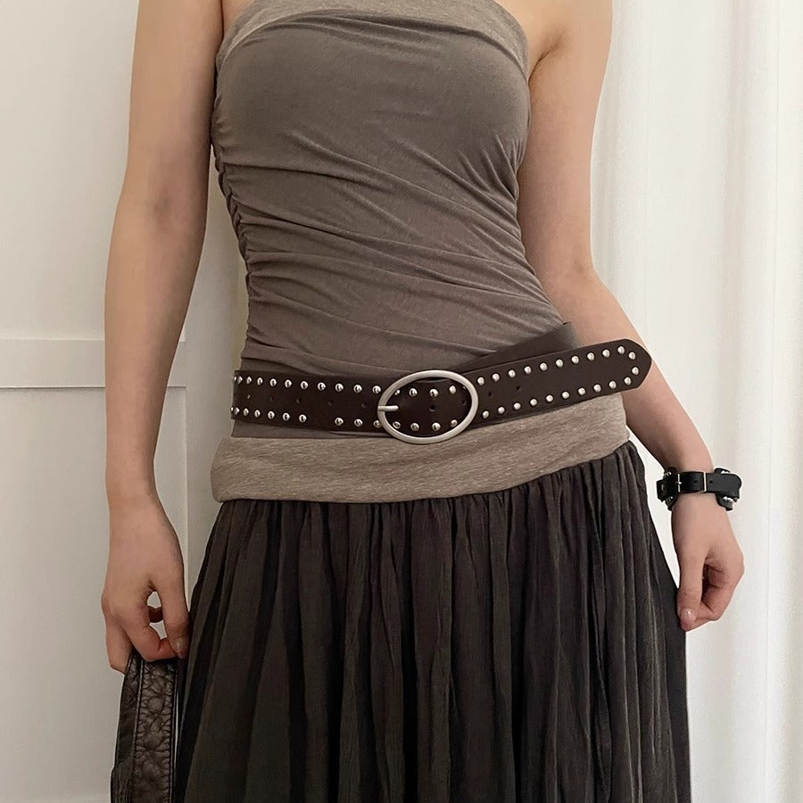 Women's Rivet Casual Vintage Ornament Design Fashion Belts