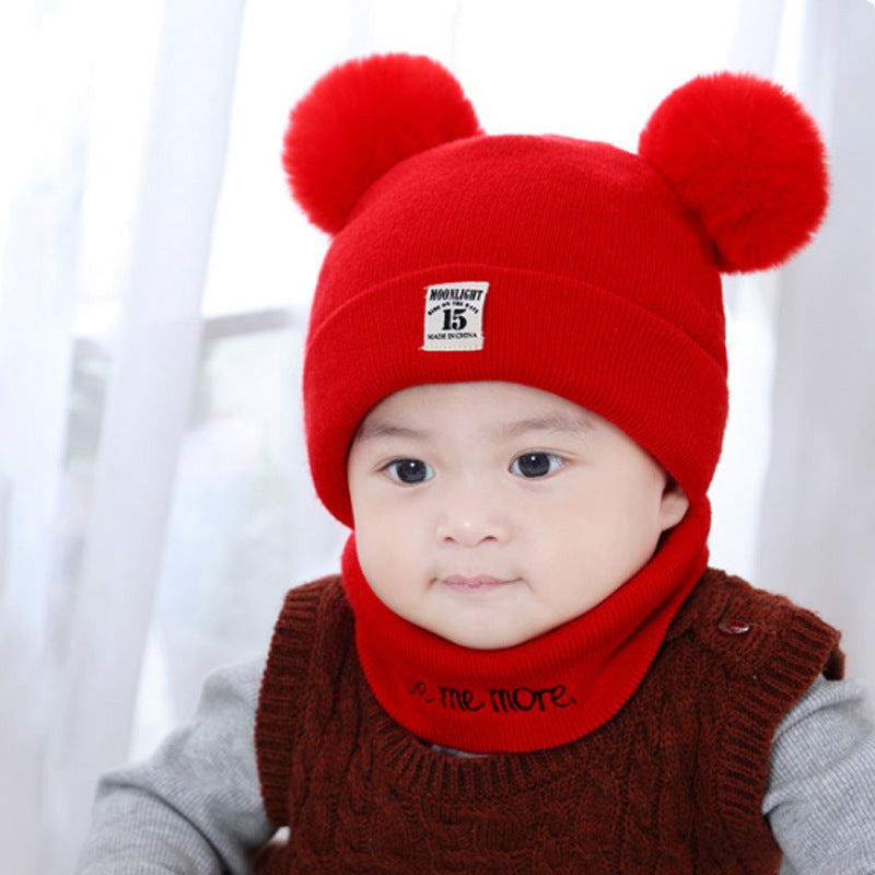 Infant Knitted Earflaps Born Boys Woolen Kids' Headwear