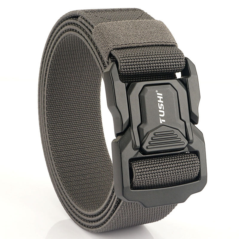 Men's Alloy Release Buckle Training Nylon Waistband Belts