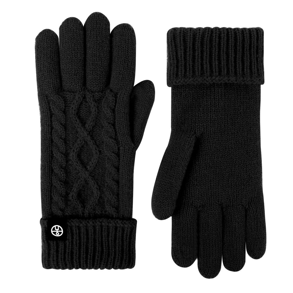 Cycling Wool Twist Lengthen Thicken Outdoor Gloves