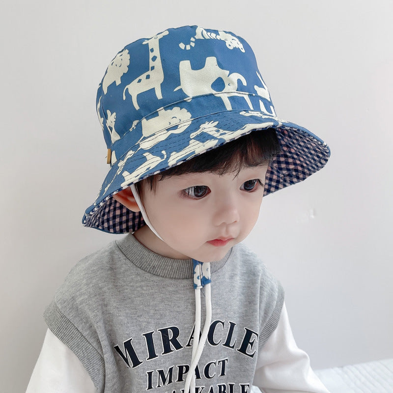 Children's Bucket Thin Korean Style Big Brim Kids' Headwear