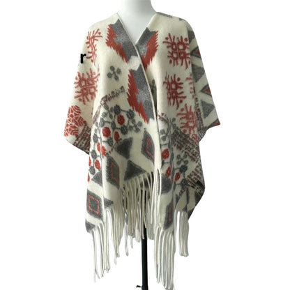 Women's Warm Shawl Grassland Tibet Travel Cloak Scarfs