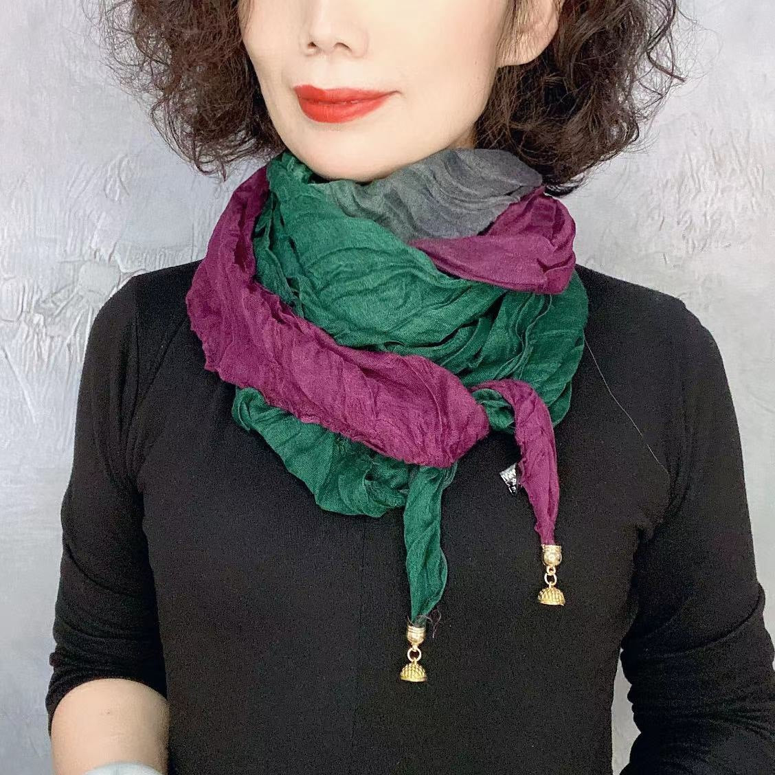 Style Fashion Gradient Color High Sense Magnetic Scarfs