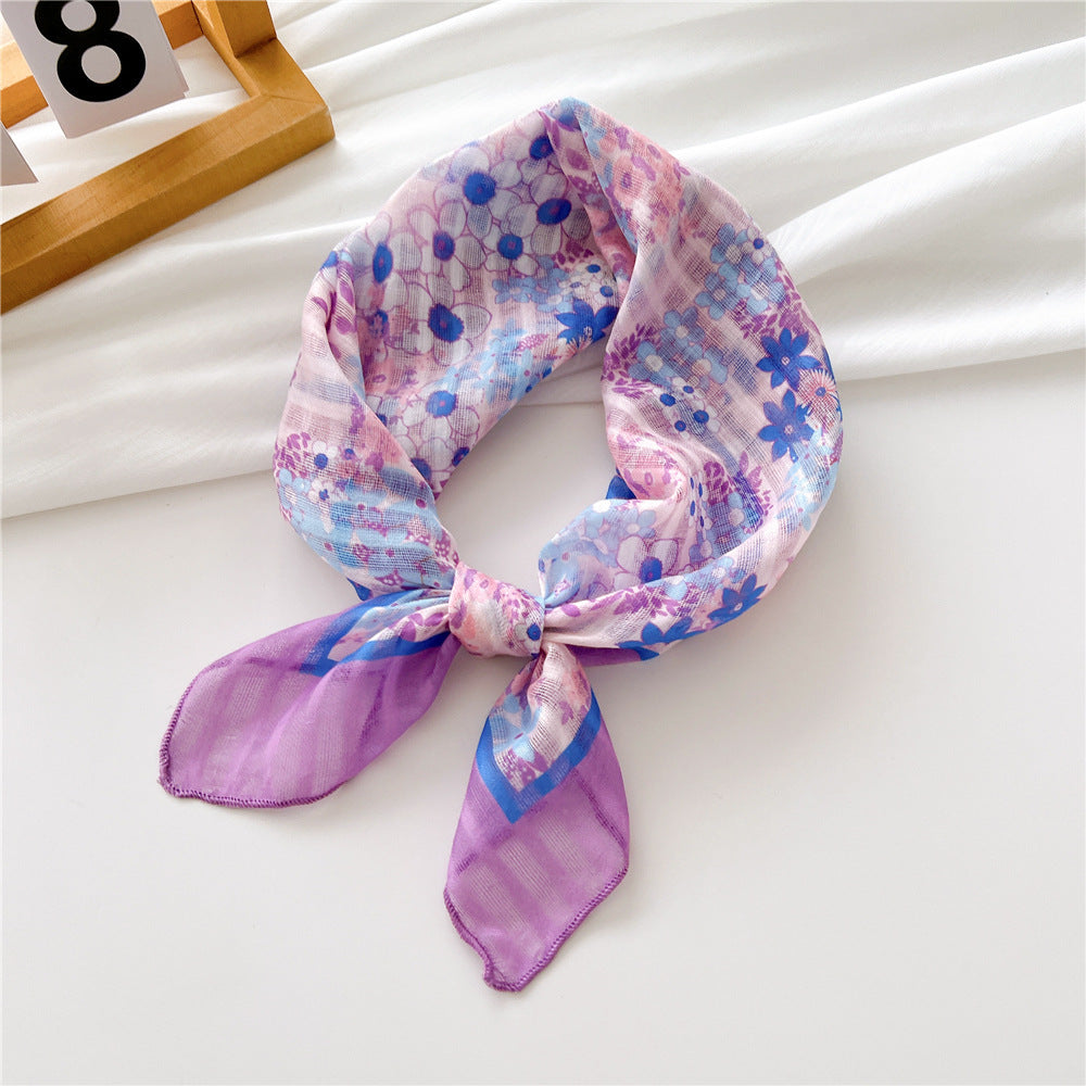 Women's Towel Silk Artistic Fashionable Elegant Hair Scarfs