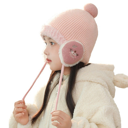 Children's Woolen Earflaps Lei Boy Knitted Winter Kids' Headwear