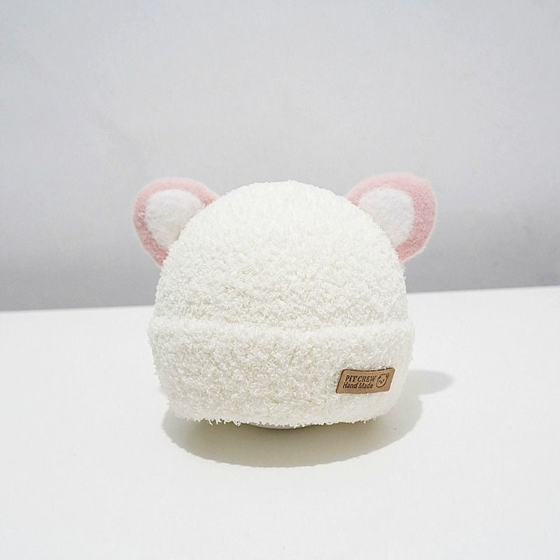 Winter Korean Style Boys Plush Bonnet Knitted Kids' Headwear