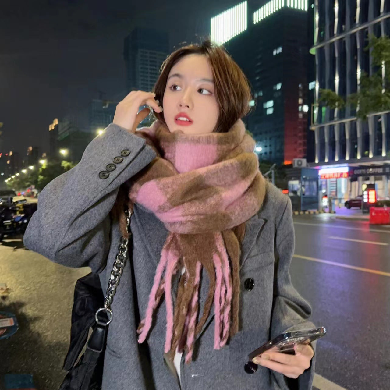 Women's & Men's High-grade Korean Style Versatile Cashmere Thickened Keep Scarfs