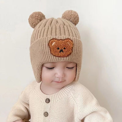 Knitted Earmuffs Winter Thickened Warm Wool Kids' Headwear