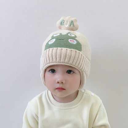 Knitted Windproof Woolen Cute Super Boys Kids' Headwear