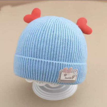 Winter Korean Style Boys Plush Bonnet Knitted Kids' Headwear