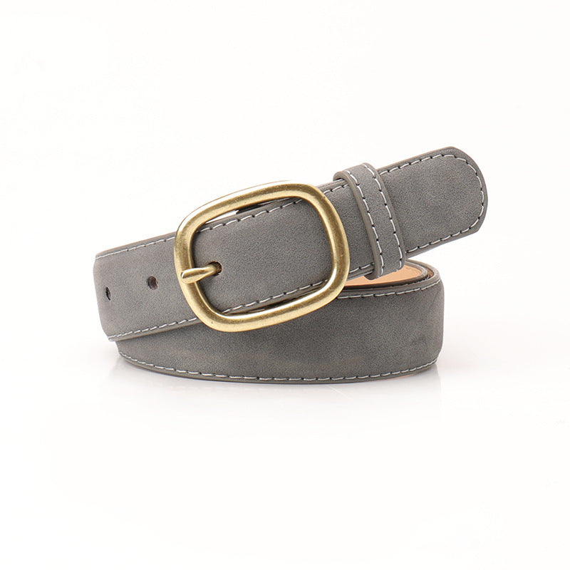 Women's Style Trendy Bronze Pin Buckle Female Belts